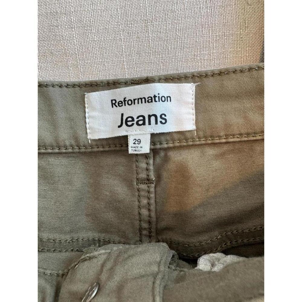 Reformation Emma High Rise Wide Leg Jeans in Kalamata Size 29 - Picture 6 of 8